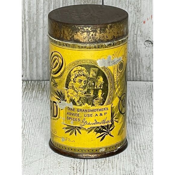 Vintage Sultana Spice Mills A&P Mustard Tin - Picture 2 of 6